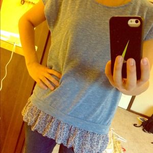 🚫TRADED🚫 Oversized shirt with layering tank