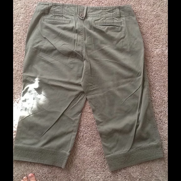The Limited olive green capris