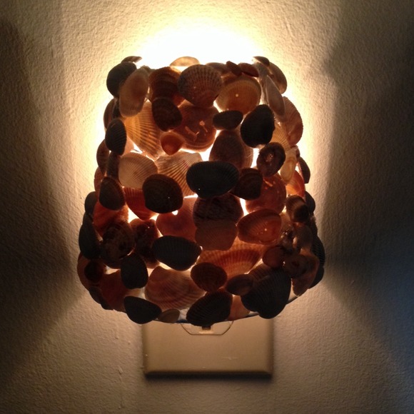 Hand made seashell night Light