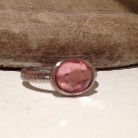 Pink topaz ring!