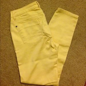 Forever 21 Light Yellow Jeggings NWOT
