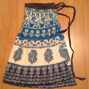 Wrap skirt & concert tie dye shirt! BUNDLE!