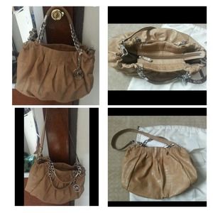 (SOLD)  Michael Kors Erin Peanut Croc Satchel