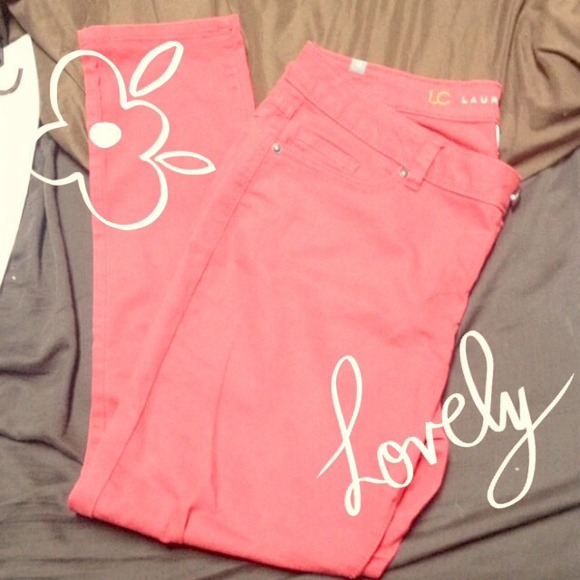 ⛔️sold⛔️ Coral skinny jeans Lauren Conrad size 12