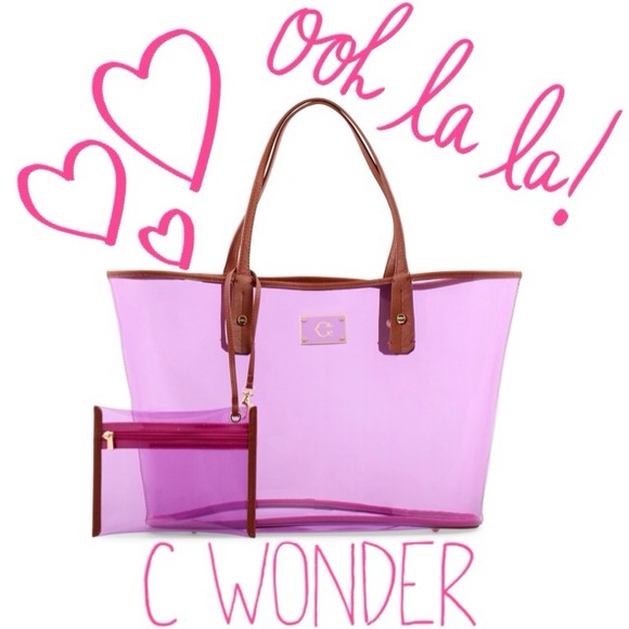 C Wonder Clear Purple Bag and Clutch