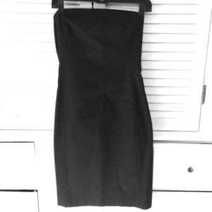 Versatile black strapless dress