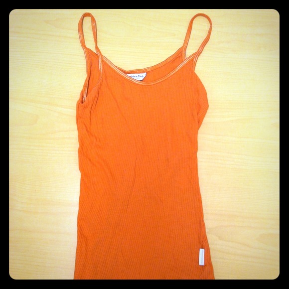 A&F sheer cotton ribbed tank. Rare.