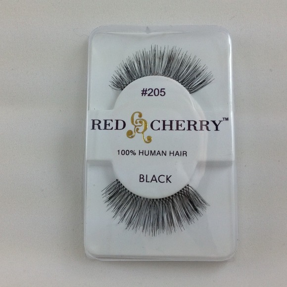 Red Cherry Hair Black Lashes Sold