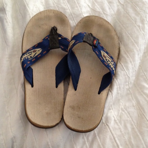 Rainbows sandals. Fish hemp