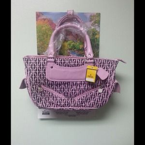 Fendi pink hand bag