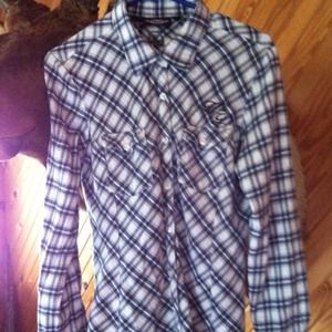 Reserved Harley Davidson fitted flannel shirt