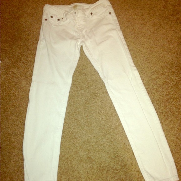Wet seal white skinny jeans
