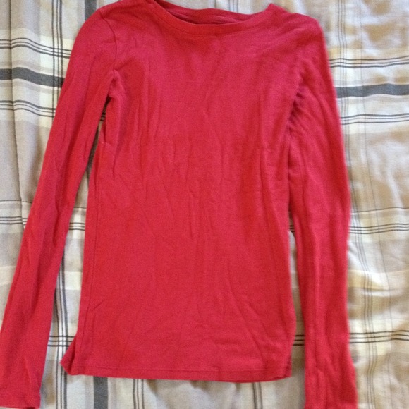Red long sleeve shirt