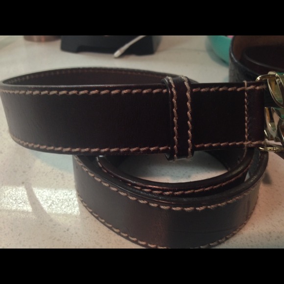 Gucci Belt Leather belt with Gucci buckle main image 4