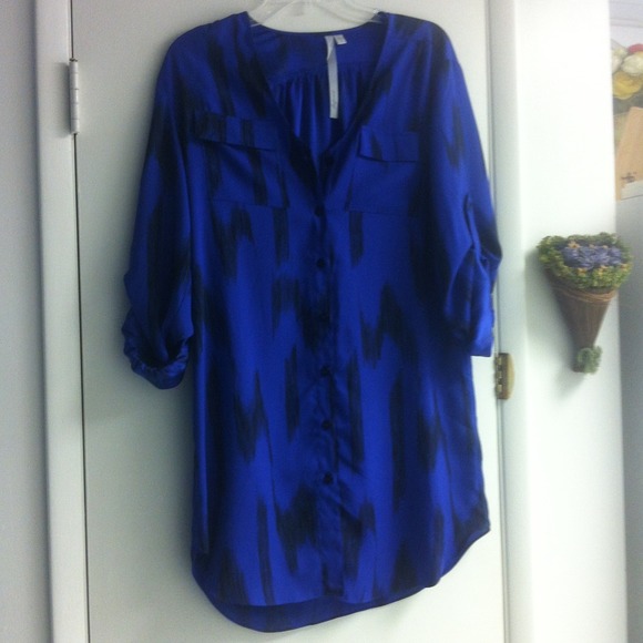 Loose fitting button up shirt dress