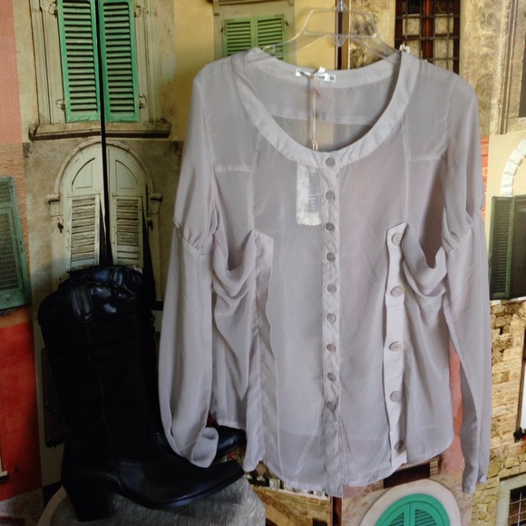 💋gorgeous sheer Monoreno blouse & cheetah jeans