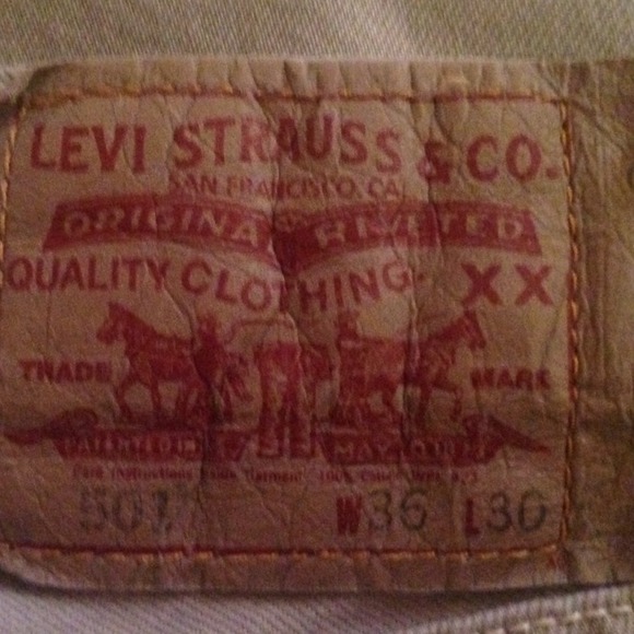 Levi's Denim - GREY LEVI'S 501 STRAIGHT LEG JEANS