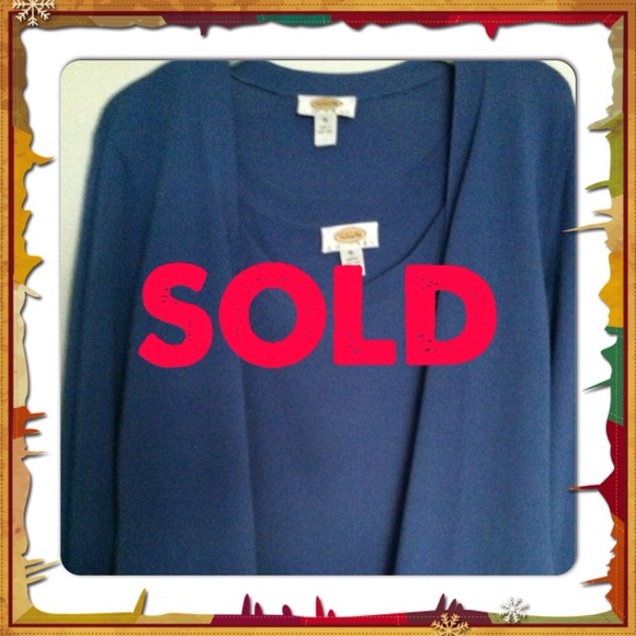 **Sold** Talbots PETITES Sweater Twin Set. Petite