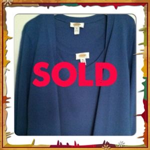**Sold** Talbots PETITES Sweater Twin Set. Petite