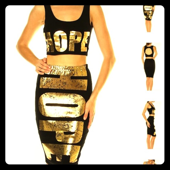 Hope Tank & Midi Fitted Skirt