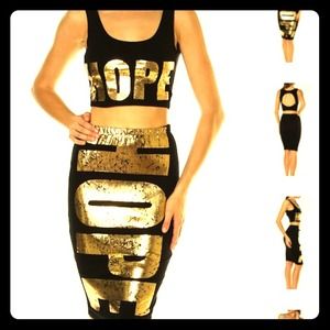 Hope Tank & Midi Fitted Skirt