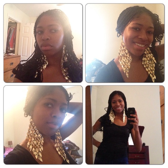 SOLD❤️gold Earring Jewelry!💛 - Picture 3 of 3