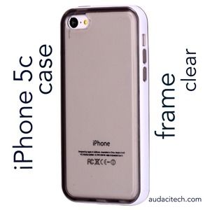 iPhone 5c Clear Black Frame Case