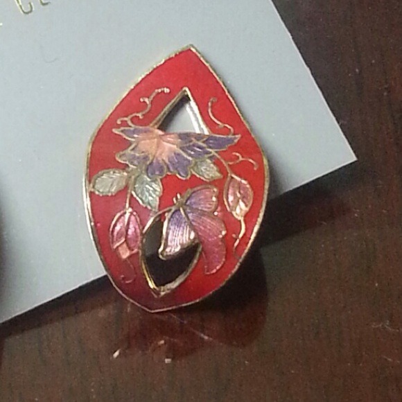 Cloisonné earring - Picture 1 of 4