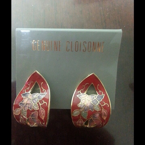 Cloisonné earring - Picture 2 of 4