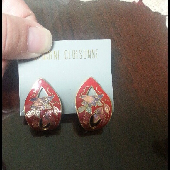 Cloisonné earring - Picture 3 of 4