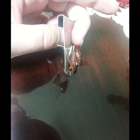 Cloisonné earring - Picture 4 of 4