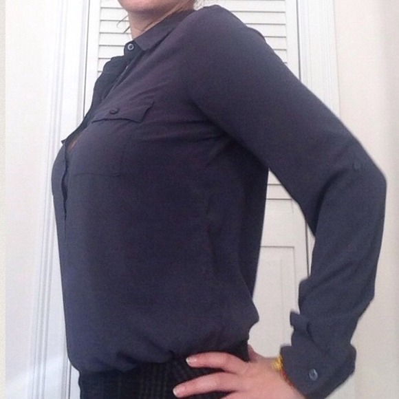 Grey Old Navy blouse - Picture 3 of 3