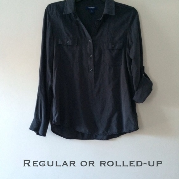 Grey Old Navy blouse - Picture 2 of 3