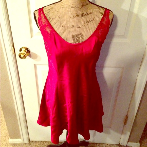 Red VS lingerie.
