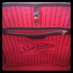 LV  damier ebene  neverfull