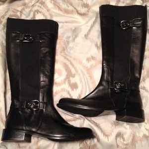 🚫HOLD🚫 Vaneli leather knee high riding boots.