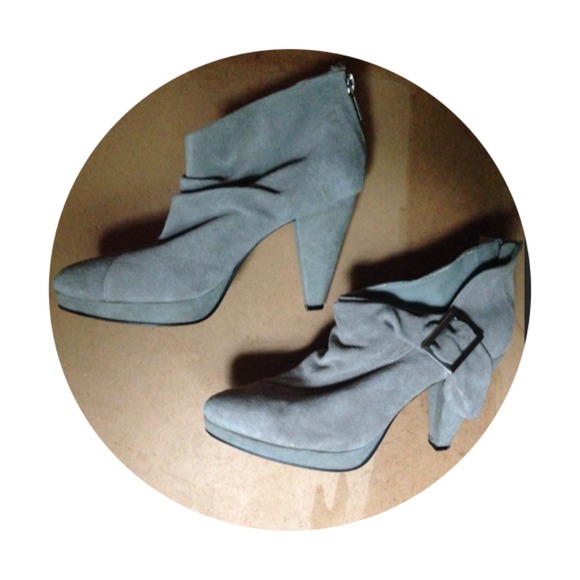 Grey Suede Slouchy Front Booties!