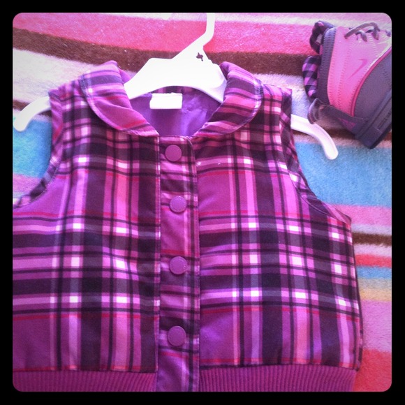 Plaid vest toddler 18 months