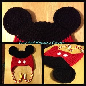 Mickey Mouse Hat (crochet)