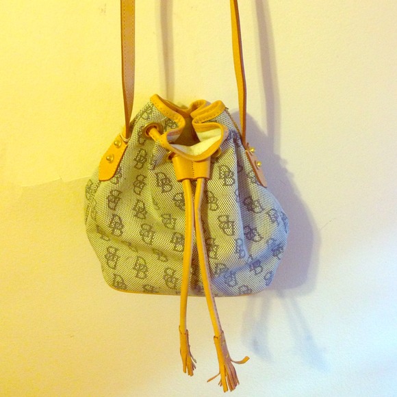 Dooney & Burke drawstring cross body bag