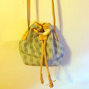 Dooney & Burke drawstring cross body bag