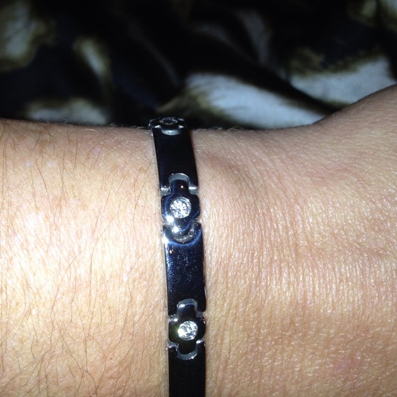 Stainless steel bracelet with cz