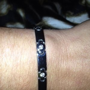 Stainless steel bracelet with cz