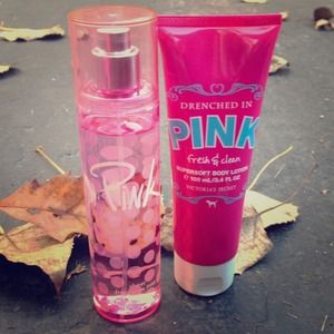 Pink lotion set :)