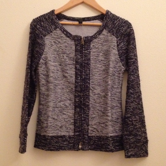 J. Crew Boucle Jacket in Indigo Colorblock - Picture 4 of 4