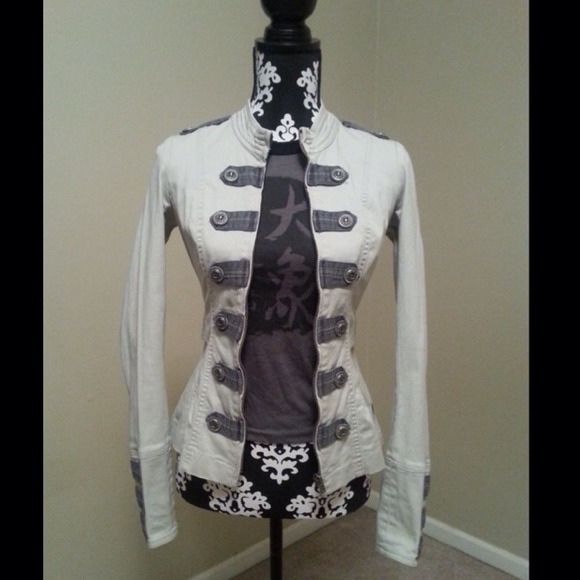 🎉SALE🎉 Light Cement Military Jacket