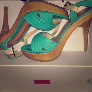 ALDO sandals! Comfy! Turquoise.