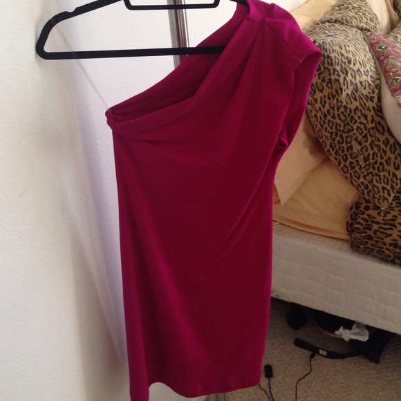 Hot pink dress