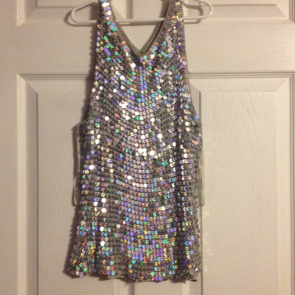 Sequin disco top