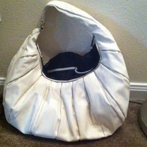 BCBG white hobo purse